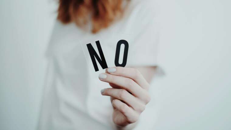 saying no